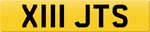 X111 JTS private number plate
